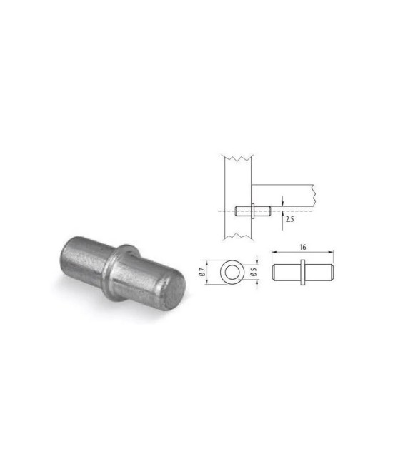 Legplankdrager - 5mm - per stuk