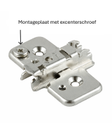 Blum scharnier - Clip Top - 100 graden - voorliggend - zelfsluitmechanisme (veer)