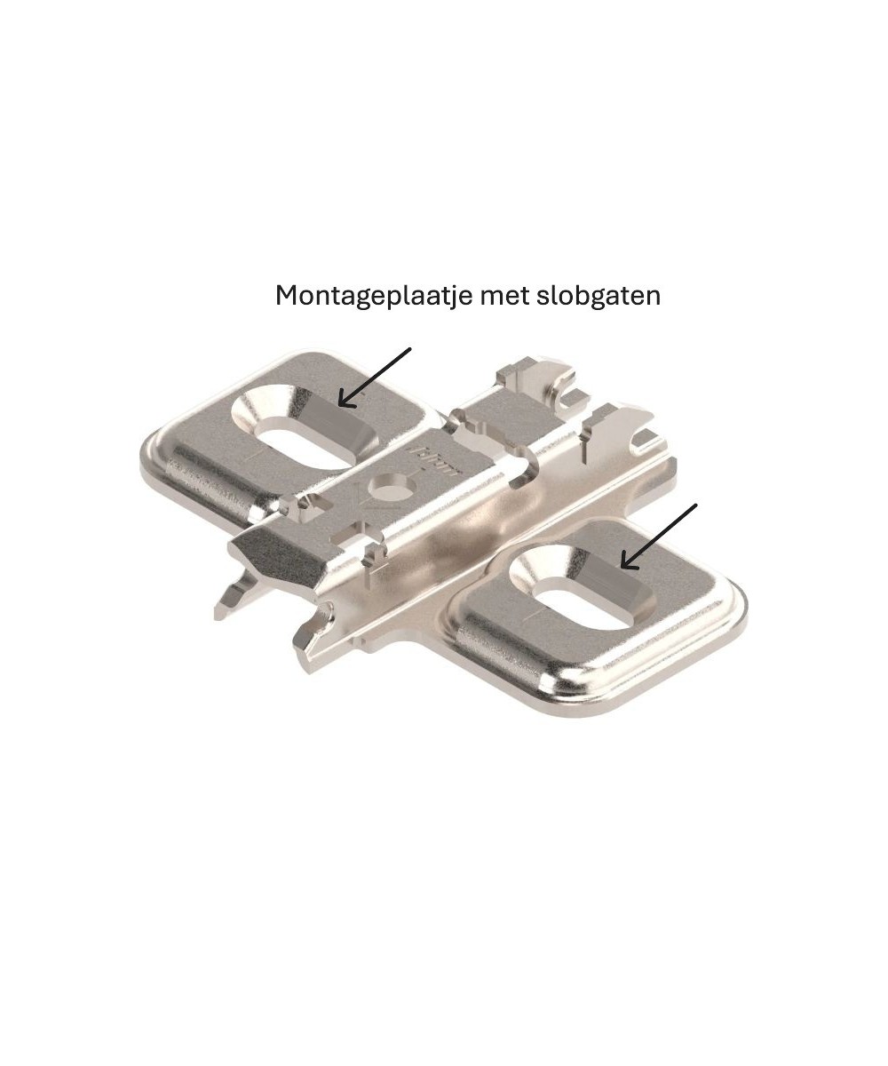 Blum scharnier - Clip Top - 100 graden - voorliggend - zelfsluitmechanisme (veer)
