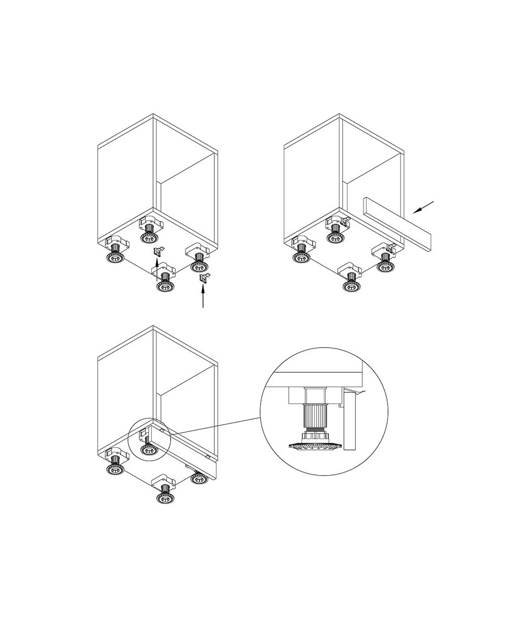 Plintclip - voor montageblok - 19mm