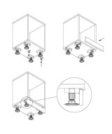 Plintclip - voor montageblok - 19mm
