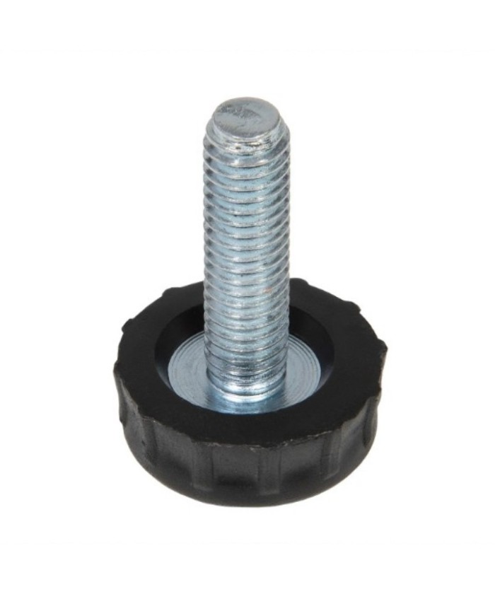 Stelvoet metaal - M6 - 27mm hoog - rond
