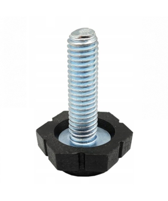Stelvoet metaal - M6 - 27mm hoog - zeskant
