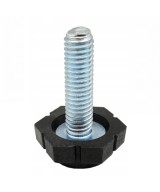 Stelvoet metaal - M6 - 27mm hoog - zeskant
