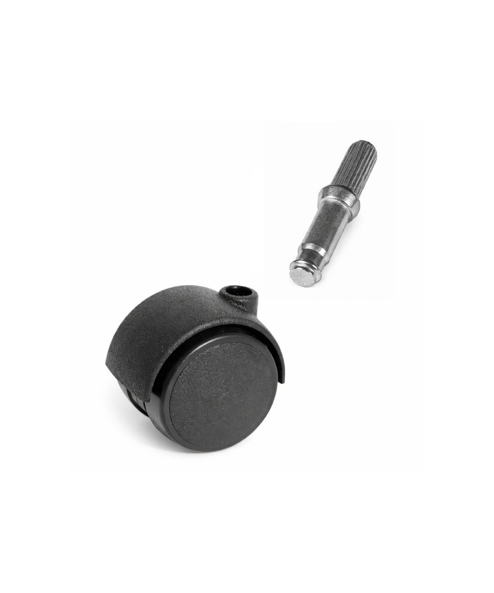 Zwenkwiel 40mm - 15kg - ribbelstift - 8 x 20mm