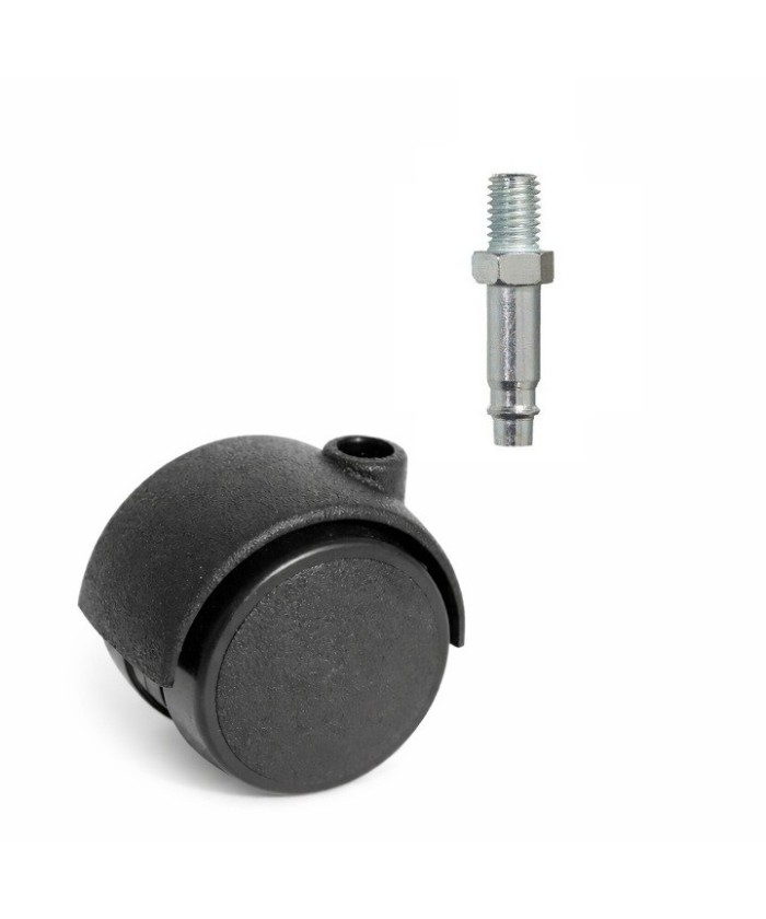 Zwenkwiel 40mm - 15kg - wielbout - 8 x 15mm