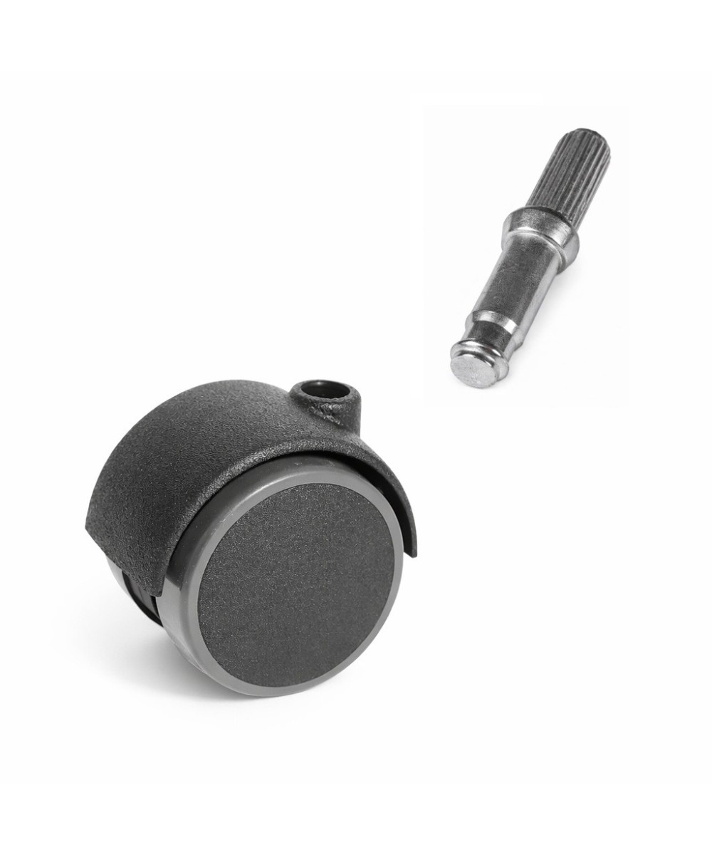 Zwenkwiel 40mm zacht - 15kg - ribbelstift - 8 x 20mm