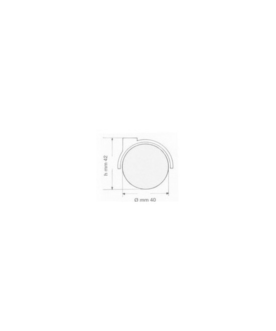 Zwenkwiel 40mm - 25kg - ribbelstift - 8 x 20mm