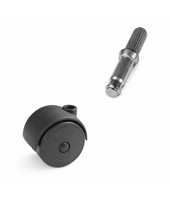 Zwenkwiel 40mm - 25kg - ribbelstift - 8 x 20mm