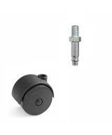 Zwenkwiel 40mm - 25kg - wielbout - 8 x 15mm