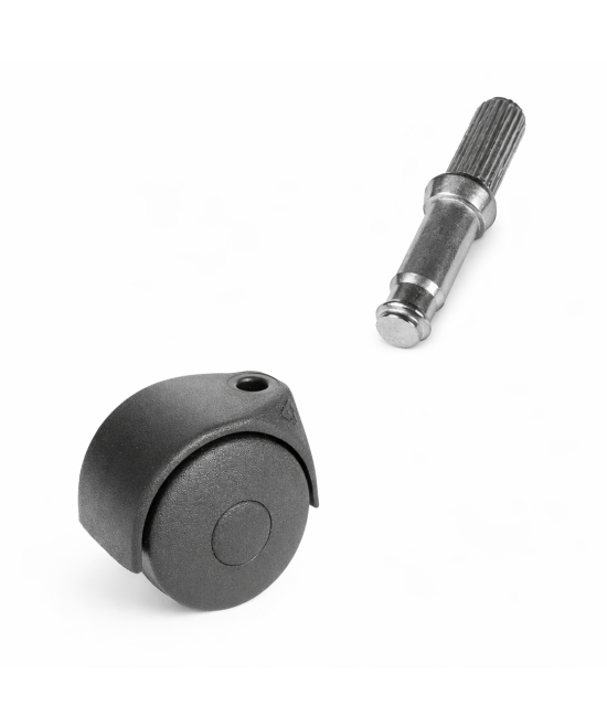 Zwenkwiel 45mm - 25kg - ribbelstift - 8 x 20mm