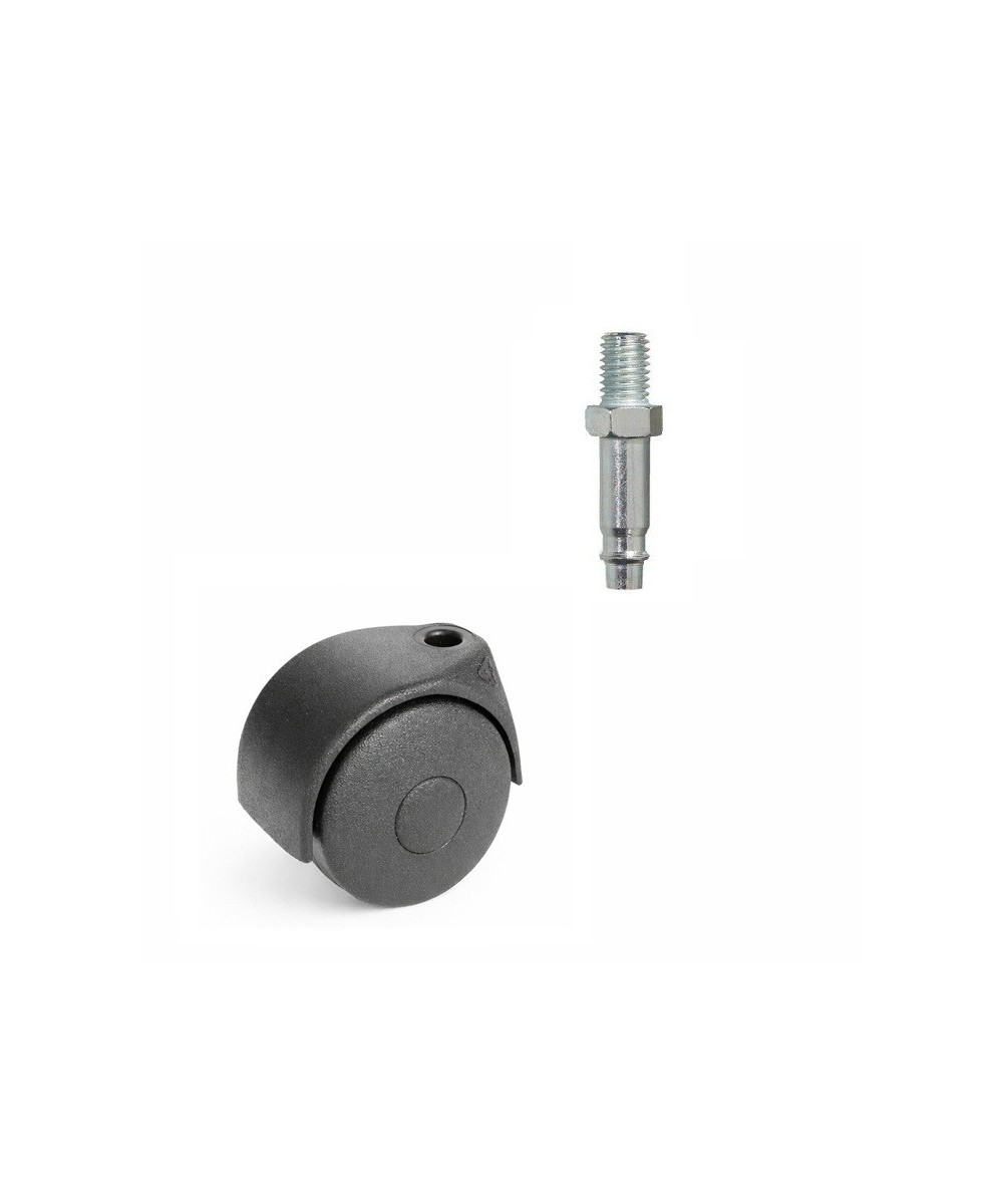 Zwenkwiel 45mm - 25kg - wielbout - 8 x 15mm
