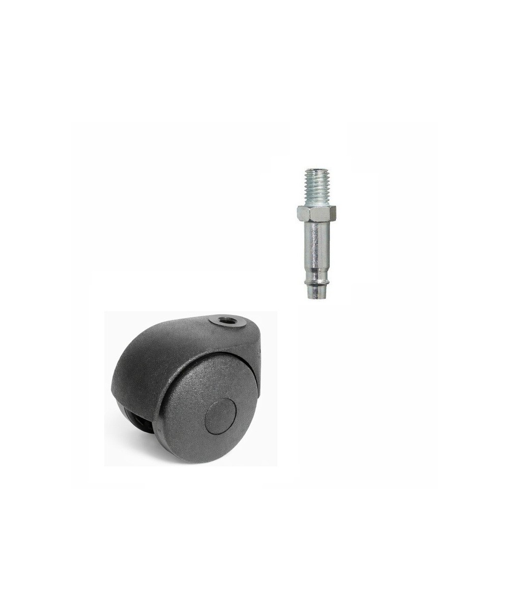 Zwenkwiel 50mm - 35kg - wielbout - 8 x 15mm