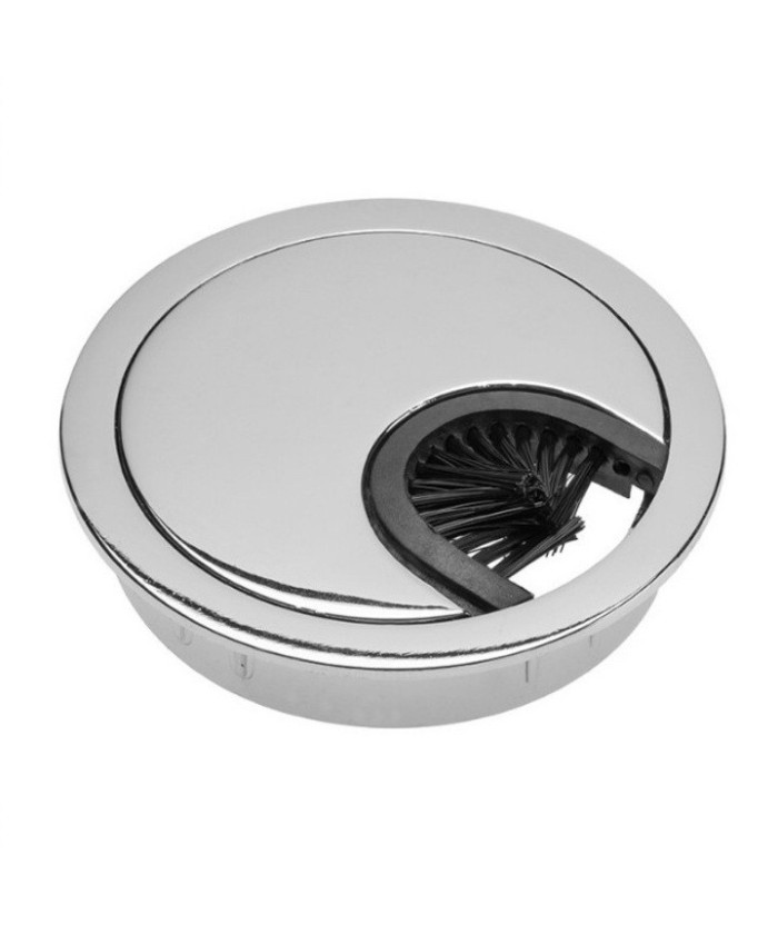 Kabeldoorvoer chroom look - 60mm - zamak