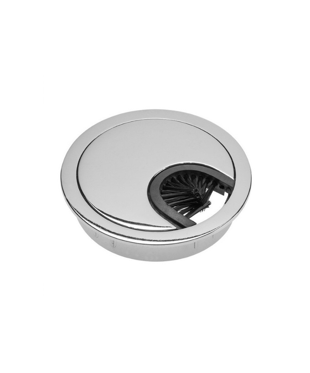 Kabeldoorvoer chroom look - 80mm - zamak